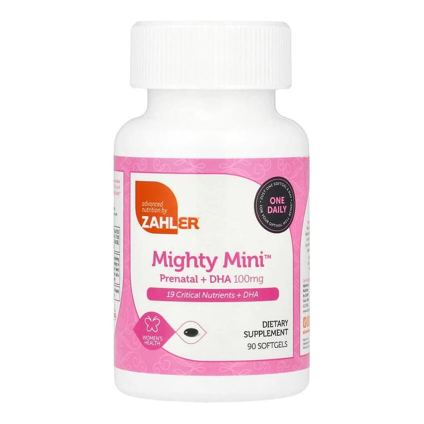 Zahler, Mighty Mini Prenatal + DHA Softgels, 90 Count - Each - Image 3