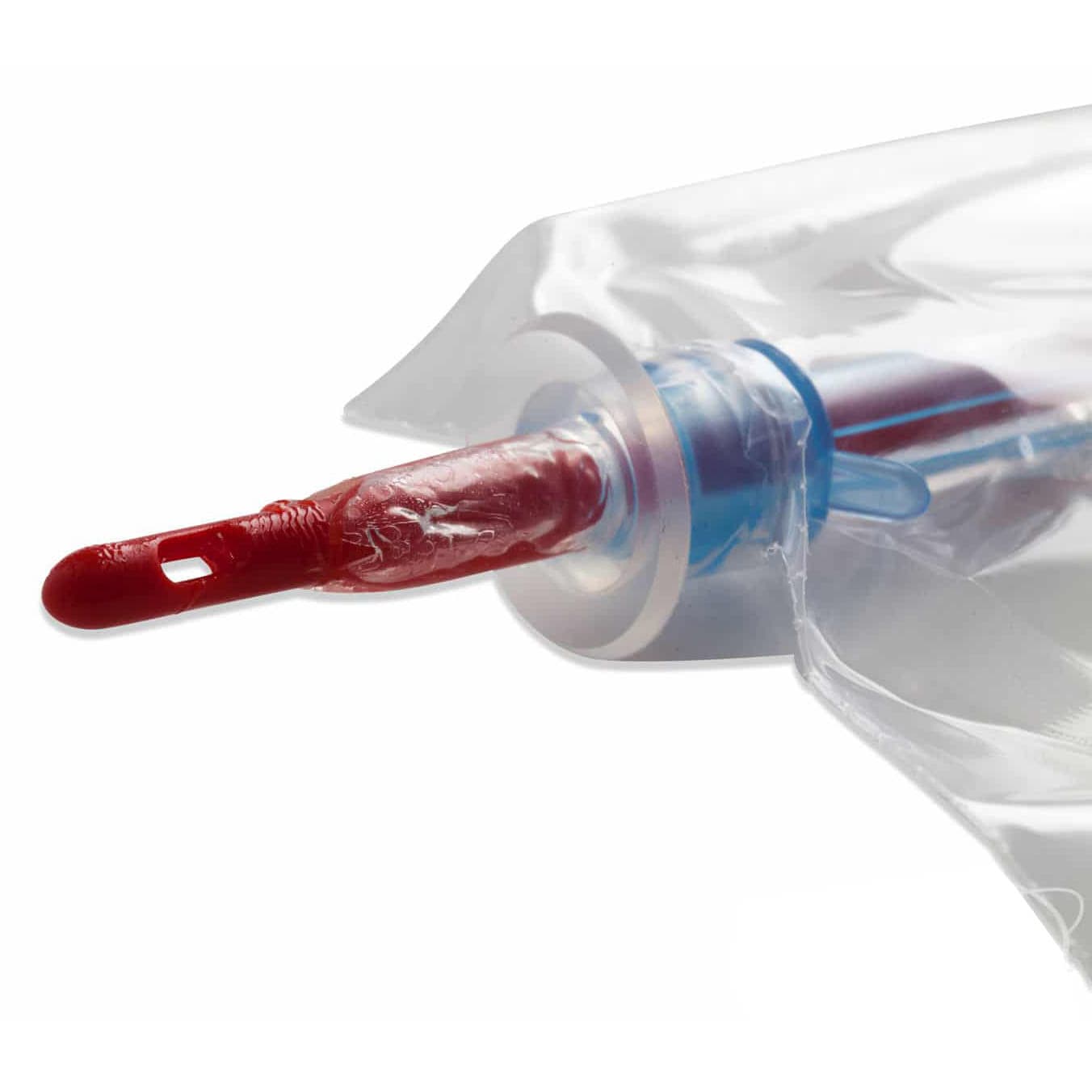 Rusch MMG Intermittent Red Rubber Catheter Closed System Kit - Image 2