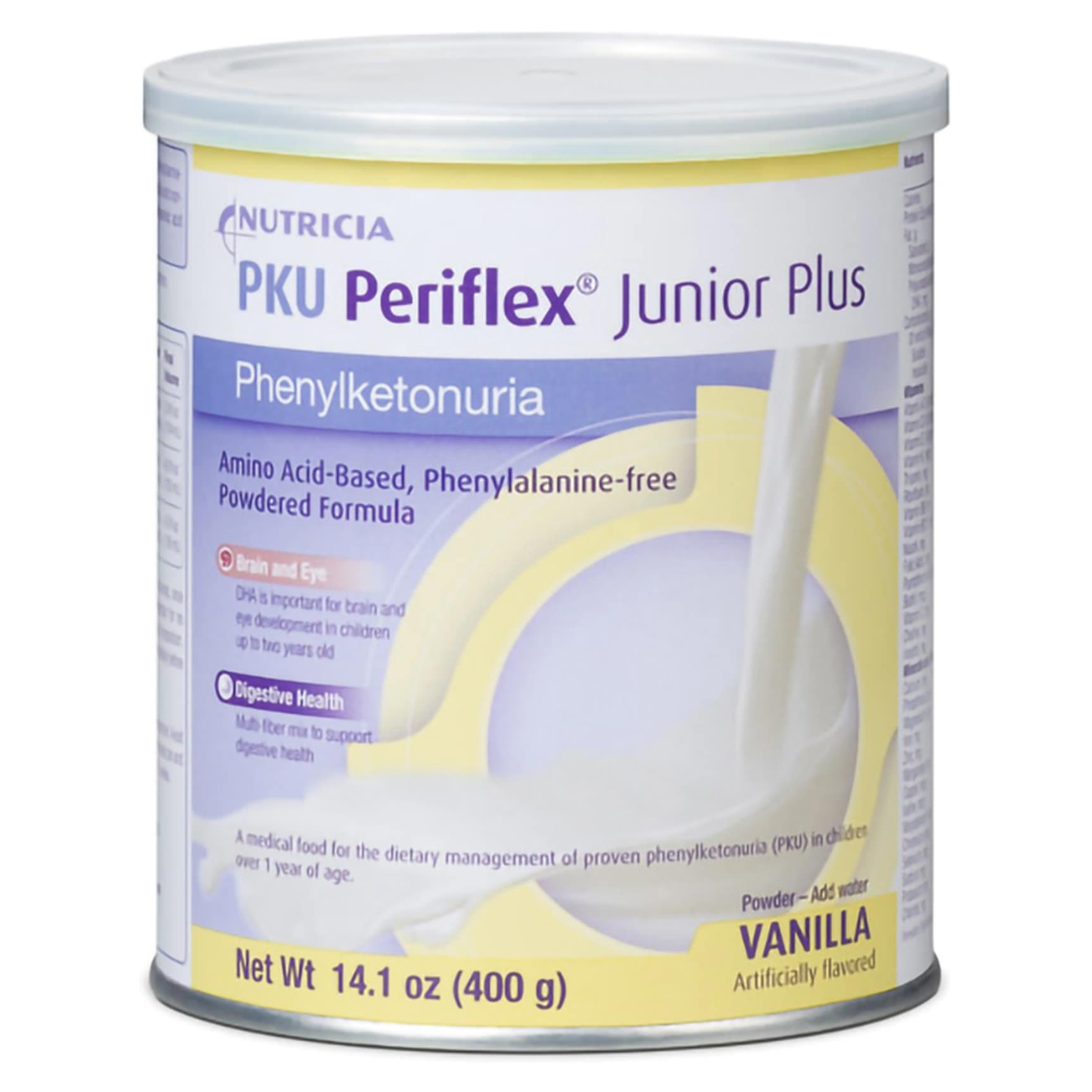 PKU Periflex Junior Plus PKU Oral Supplement, Vanilla, 400 Gram - Each - Image 1