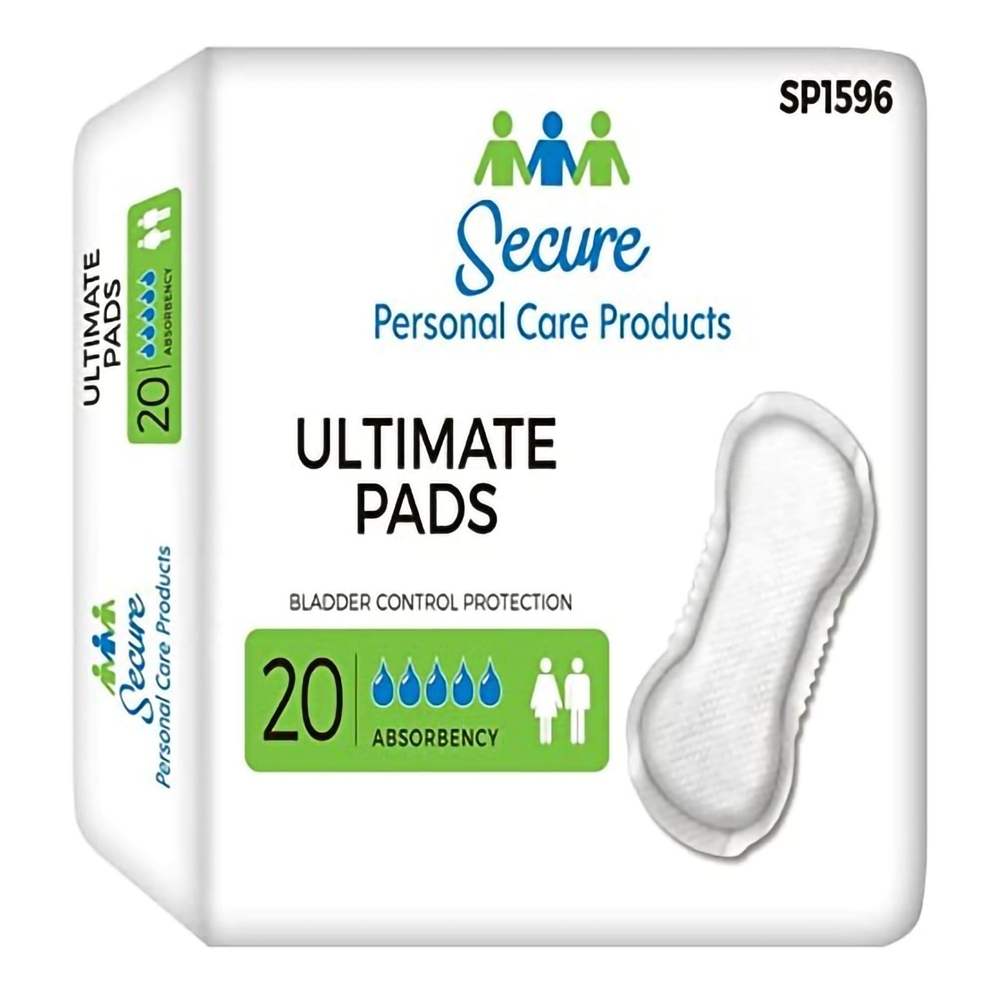 Secure Ultimate Bladder Control Pads - Bag of 20 - Image 1