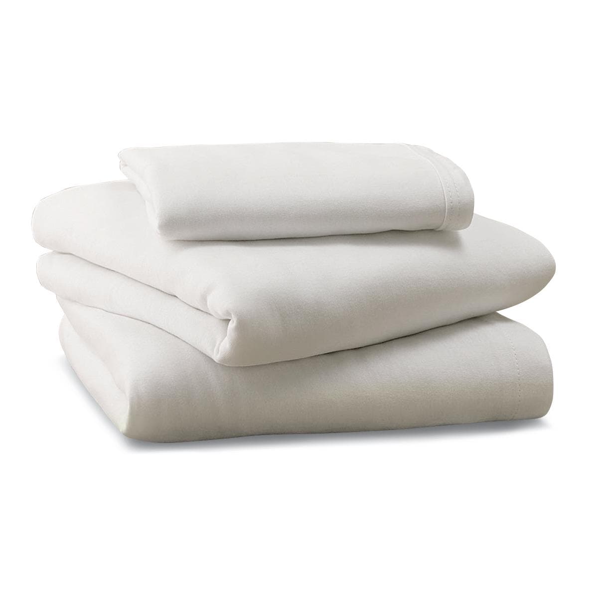 Medline Soft-Fit Knit Contour Sheets in White, 15 oz, 36 W x 84 L x 14 D Inch - Case of 6 - Image 1