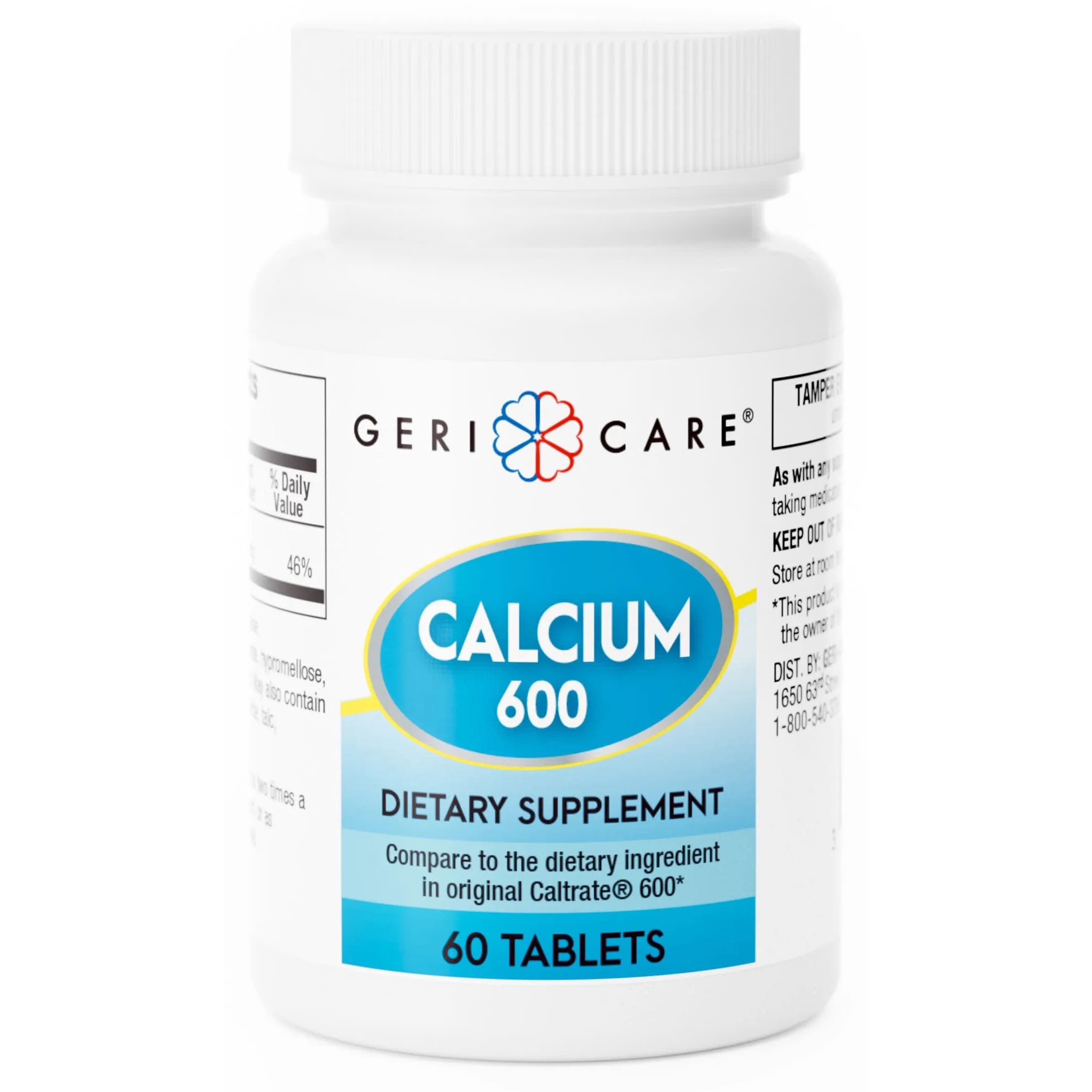 Geri-Care Calcium 600mg Joint Health Supplement Caplets