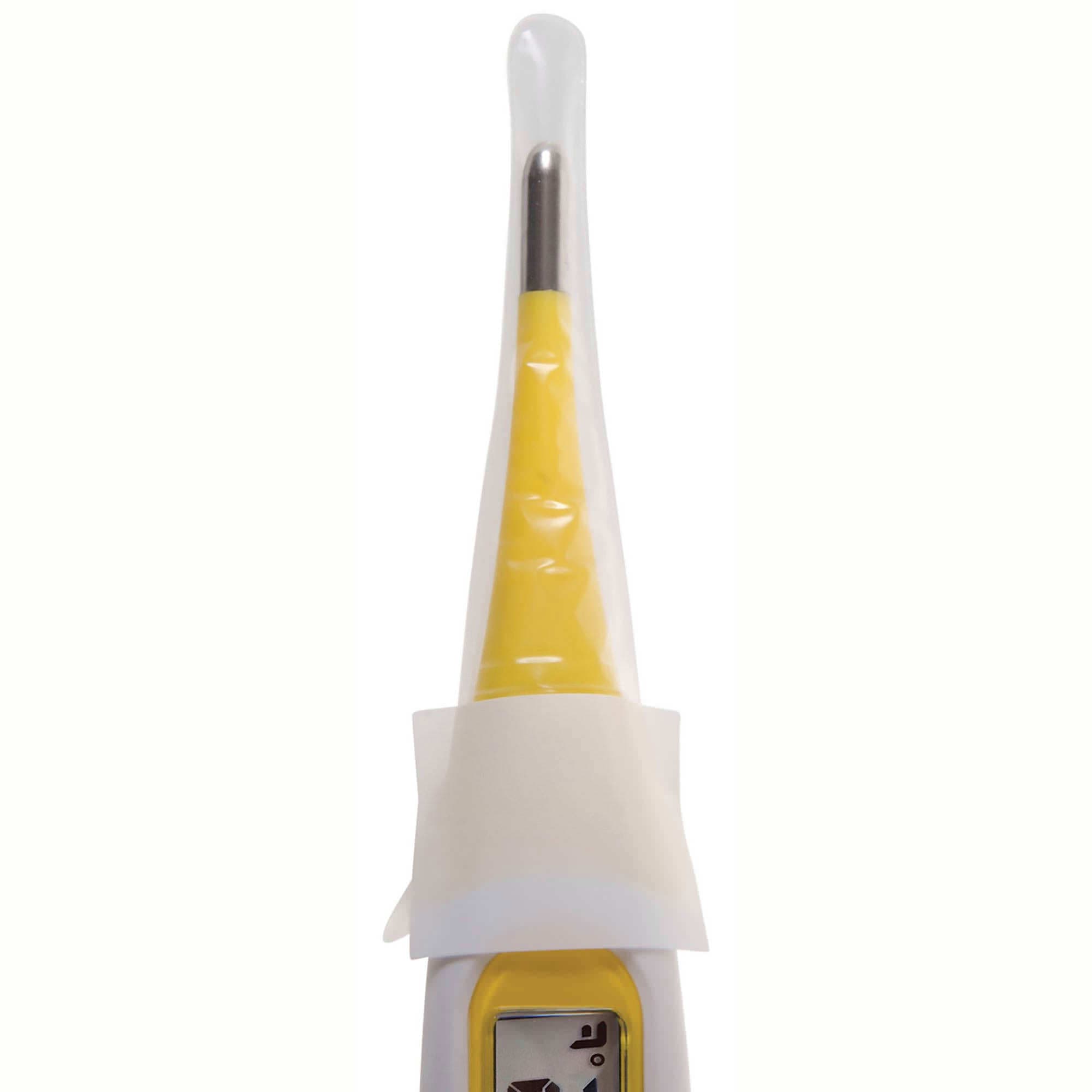 Mabis Disposable Film and Paper Oral-Rectal Thermometer Probe Cover - Box of 100 - Image 2