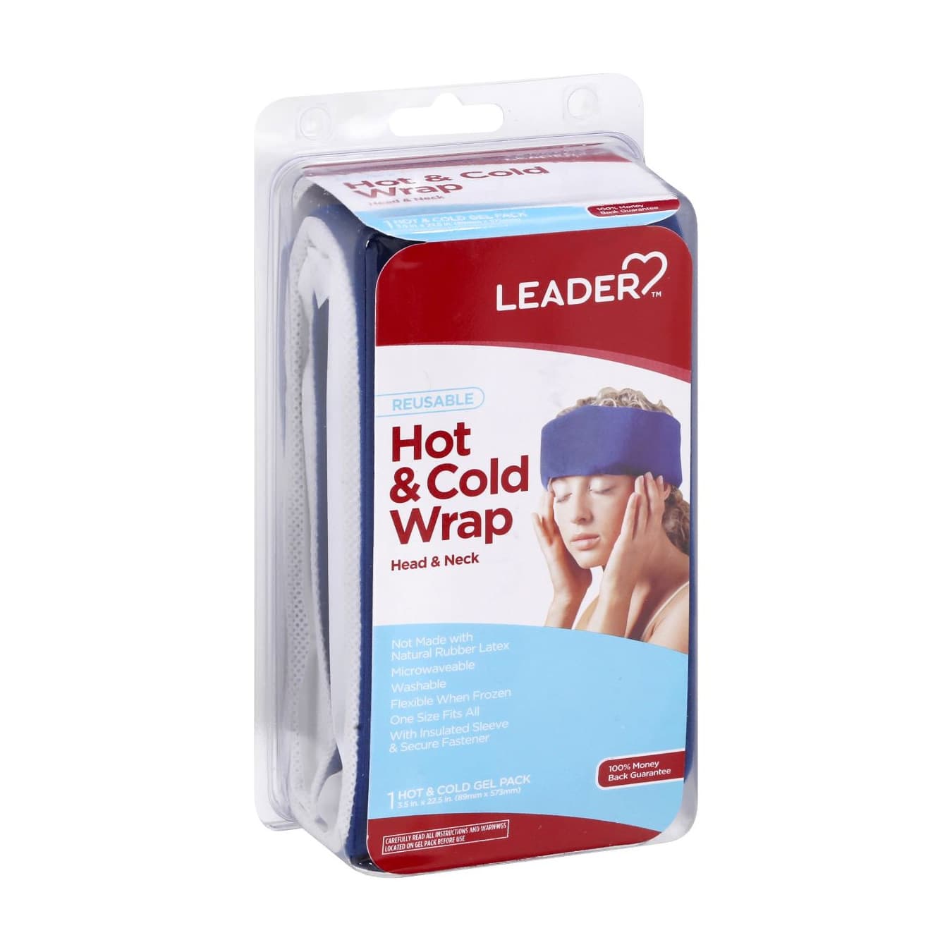 Leader Reusable Hot & Cold Wrap, Head & Neck - Each
