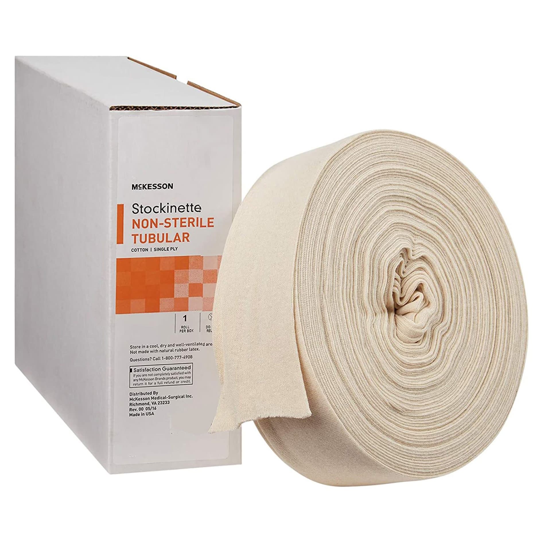 McKesson Tubular Cotton NonSterile Stockinette, 8 Inch X 25 Yard, Beige - Image 1