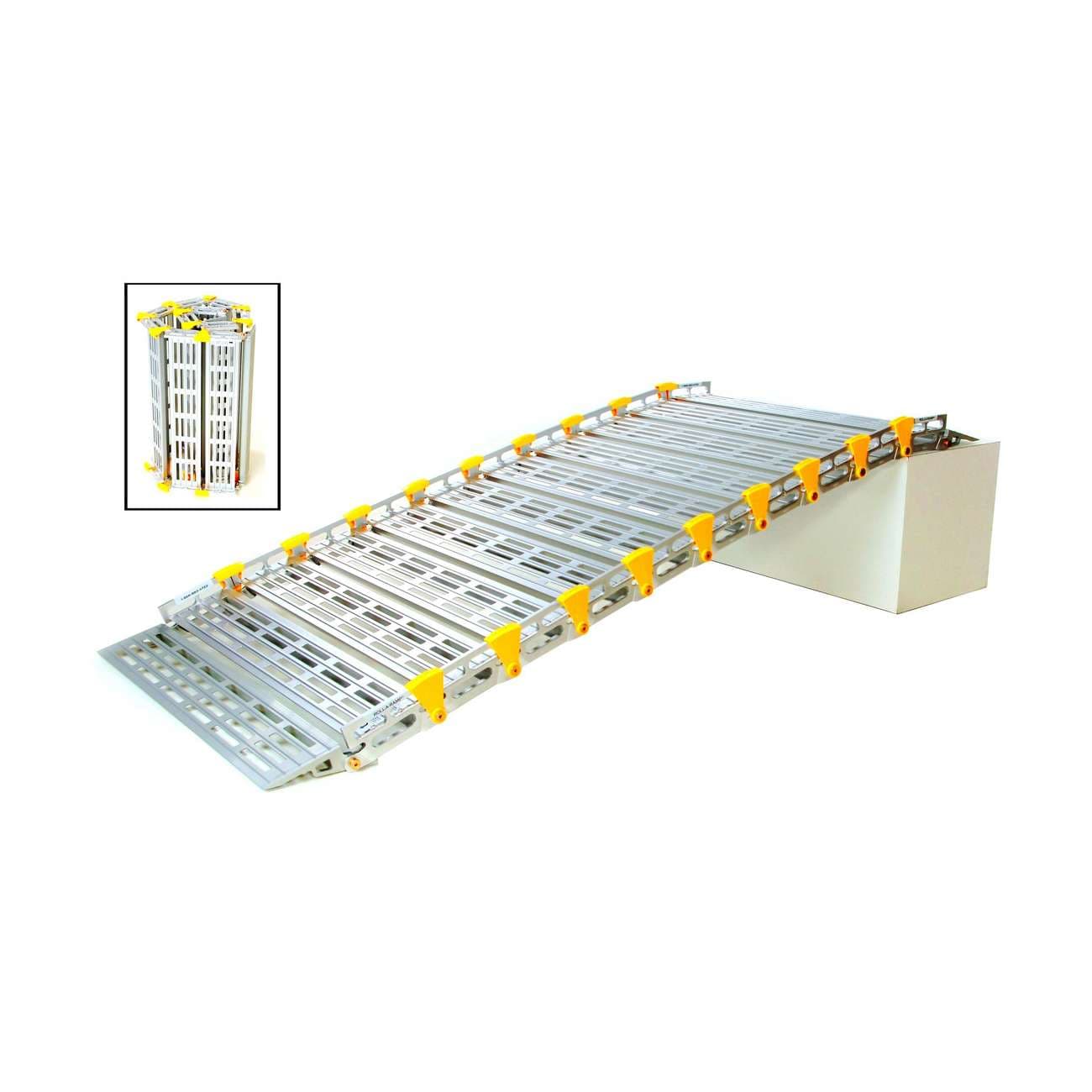 Roll-A-Ramp Portable Wheelchair Ramp - 4'L x 22"W - Image 1
