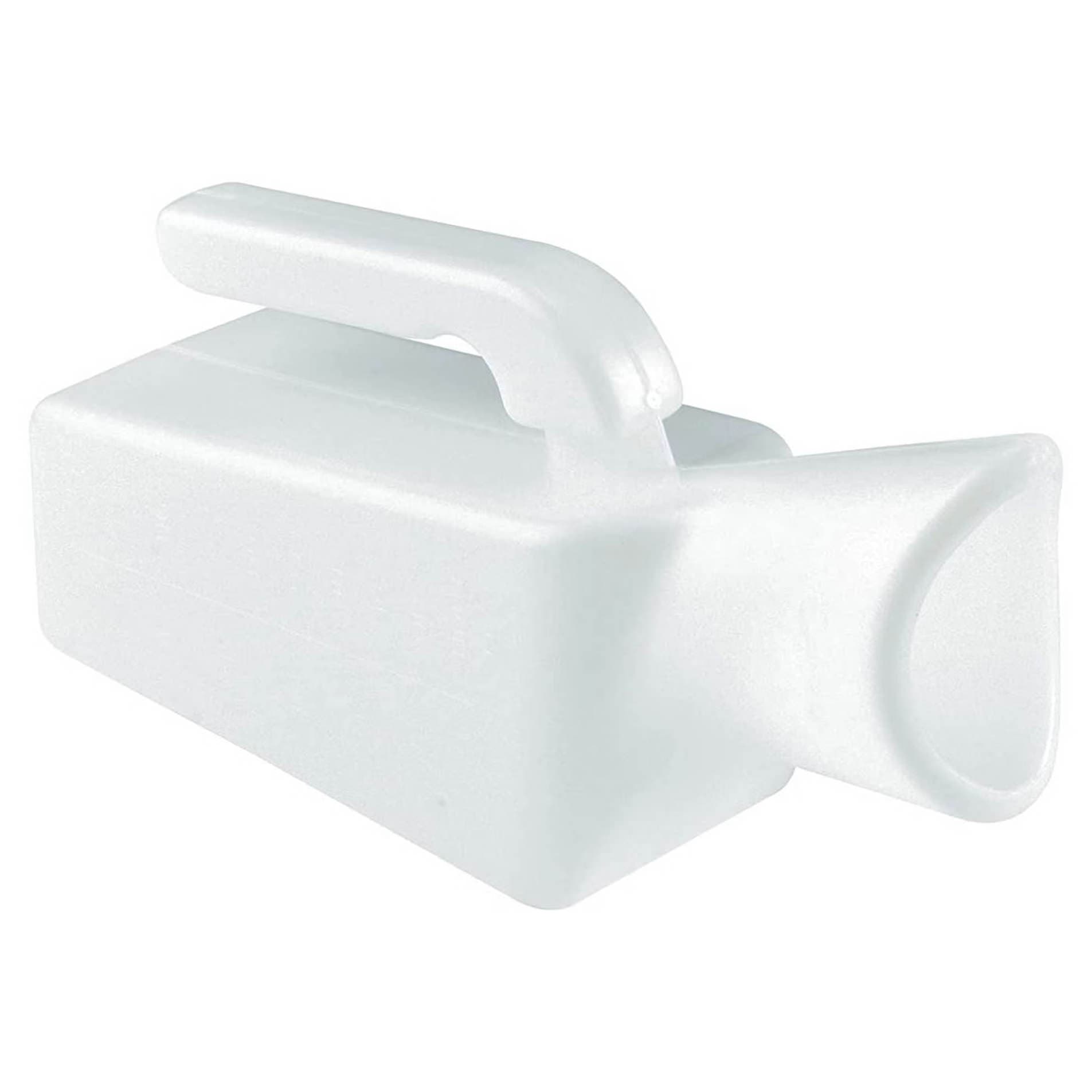 Carex Polyethylene Female Urinal, Translucent White - Image 1