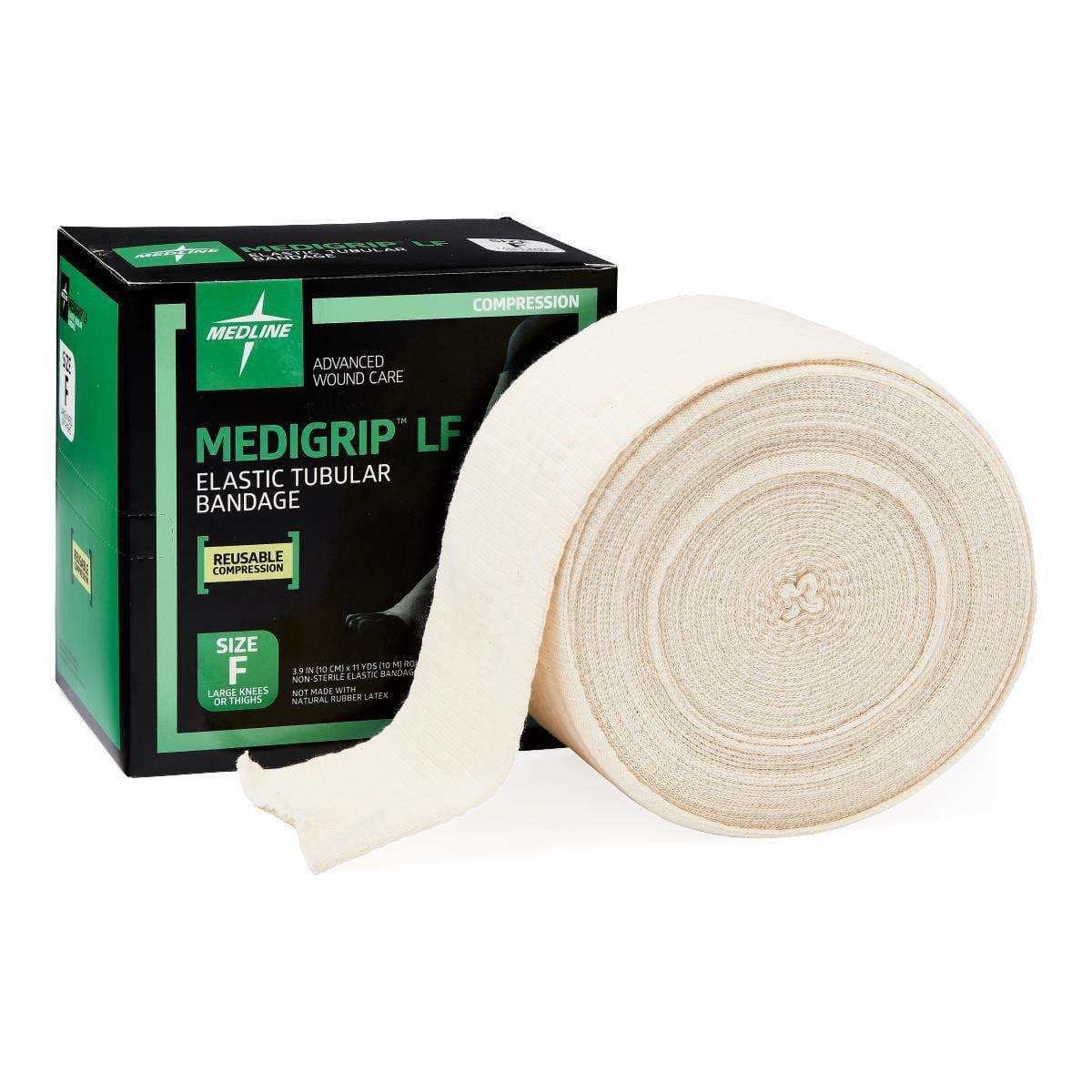 Medigrip LF Elastic Tubular Support Bandage, Size F, 4 Inch x 11 Yard - Image 1