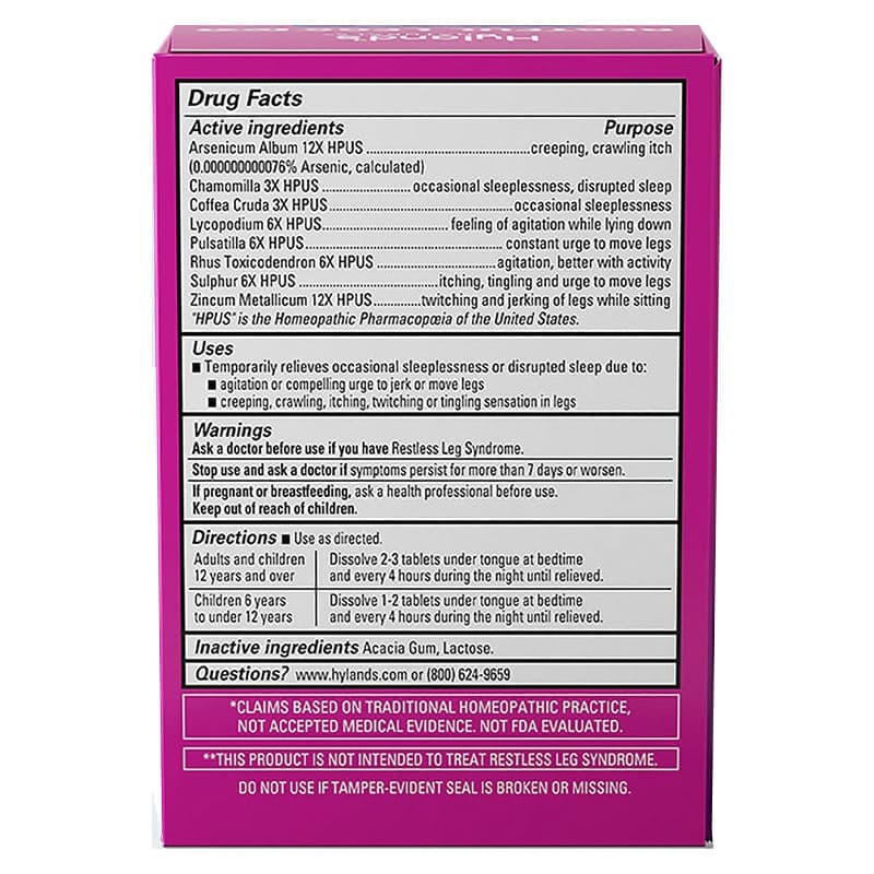 Hyland's Restful Legs PM Tablets - Image 2
