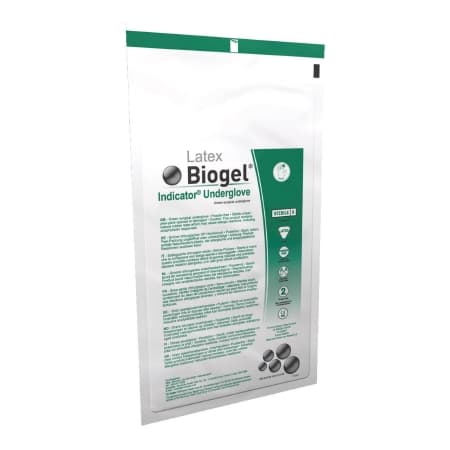 Biogel Indicator Underglove Surgical Underglove Green Beaded Cuff Standard, Size 7 - Box of 50 - Image 1