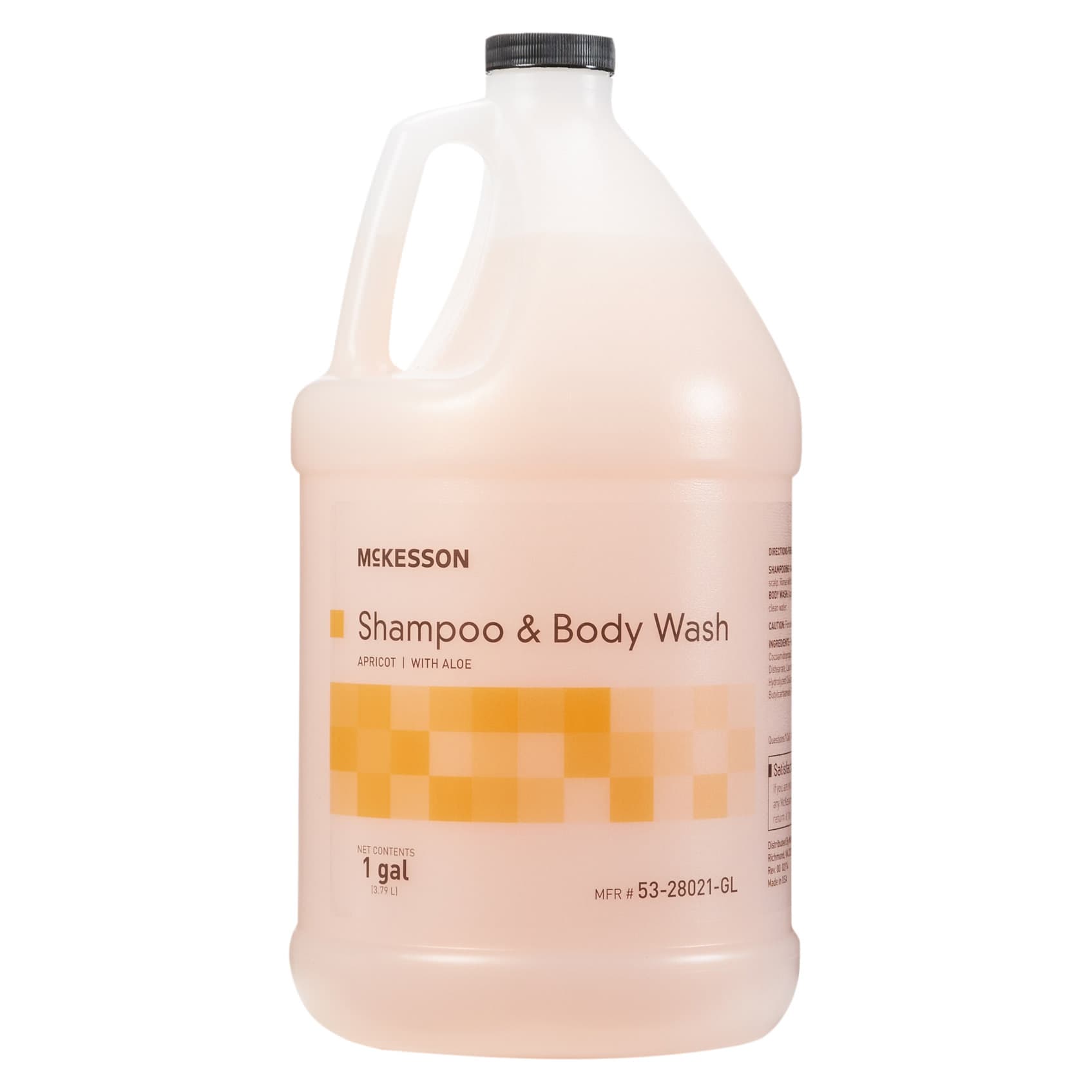 McKesson Shampoo and Body Wash with Aloe, Apricot Scent, 1 Gallon - Case of 4 - Image 1