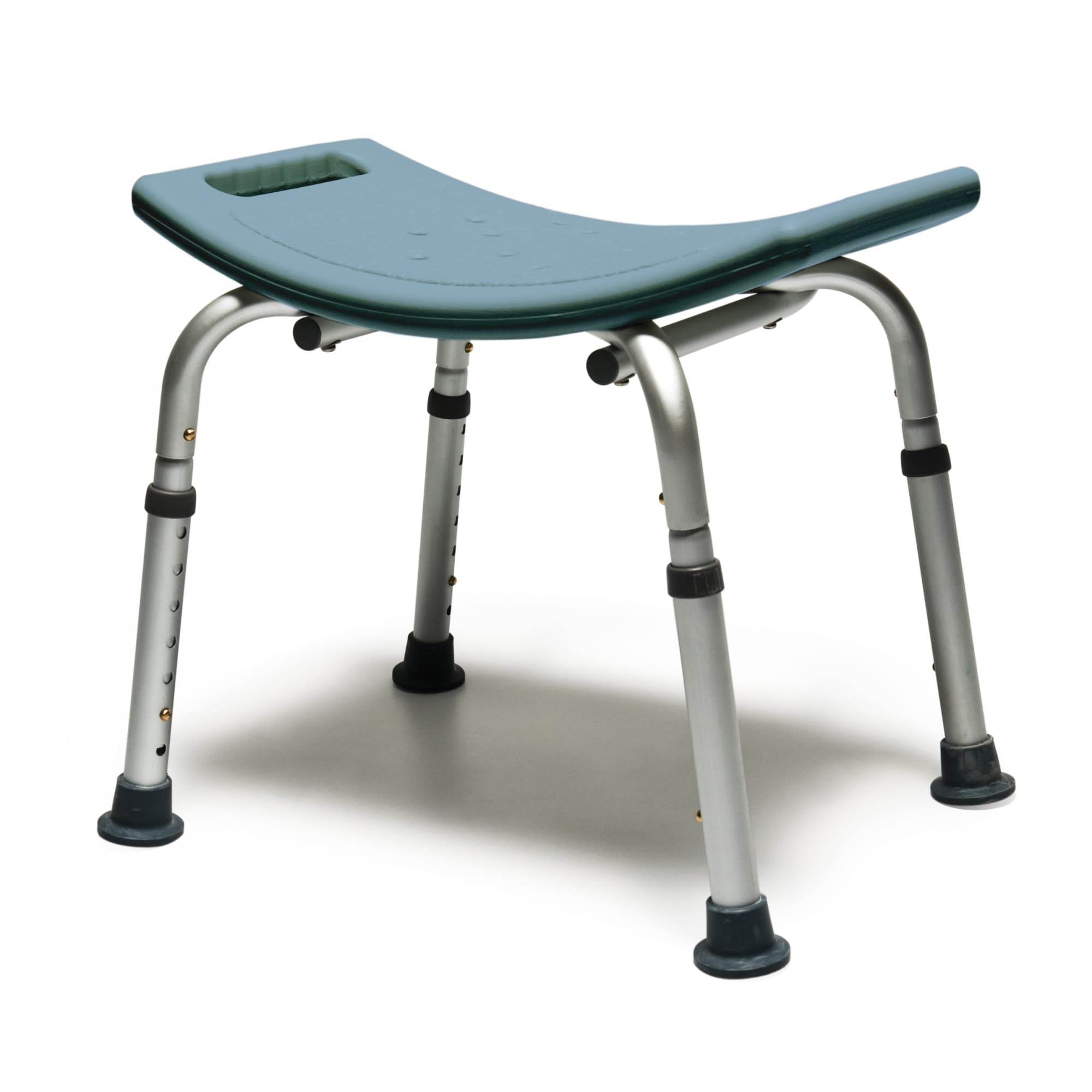 Lumex Platinum Collection Bath Seat Without Backrest, Steel Blue - Case of 4 - Image 1