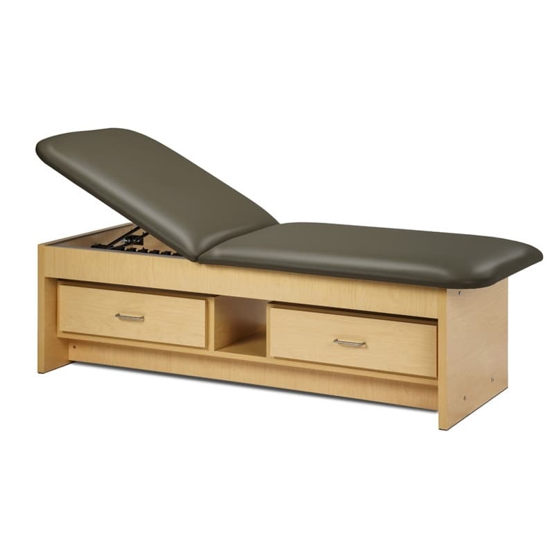 Clinton KD panel leg couch with Adjustable backrest and two drawer storage - Image 3