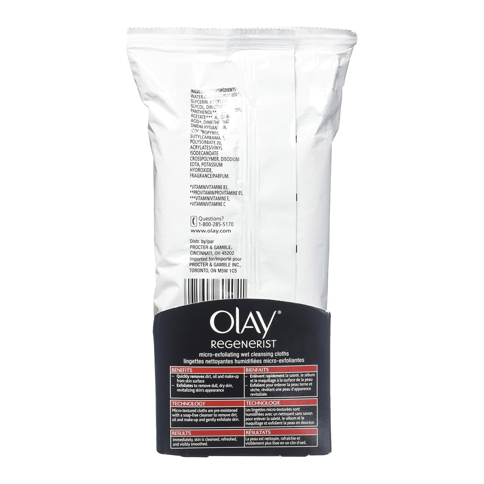 Olay Regenerist Premium Facial Cleansing Cloths, Scented - Image 2