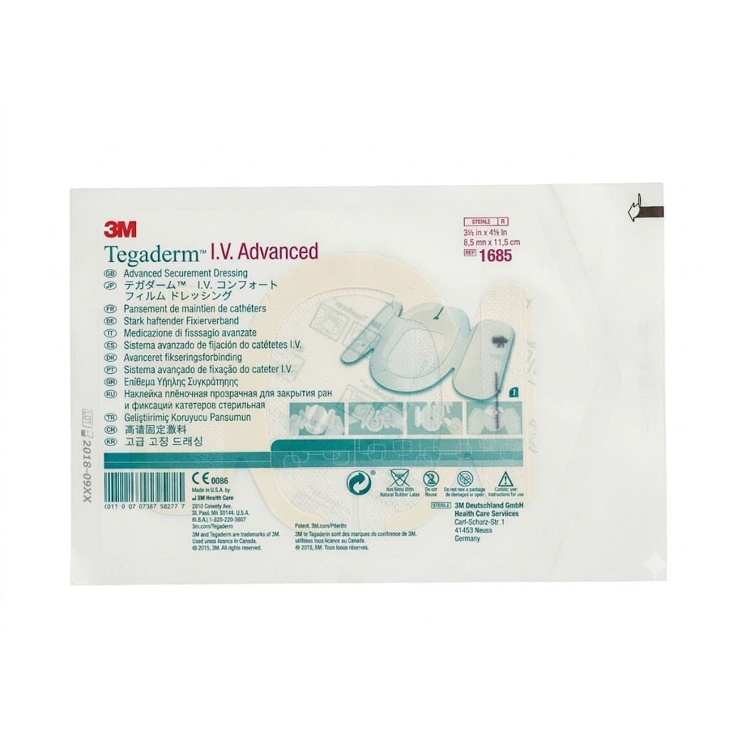 3M Tegaderm IV Advanced Securement Dressing, 8.5 X 11.5 cm - Each - Image 1