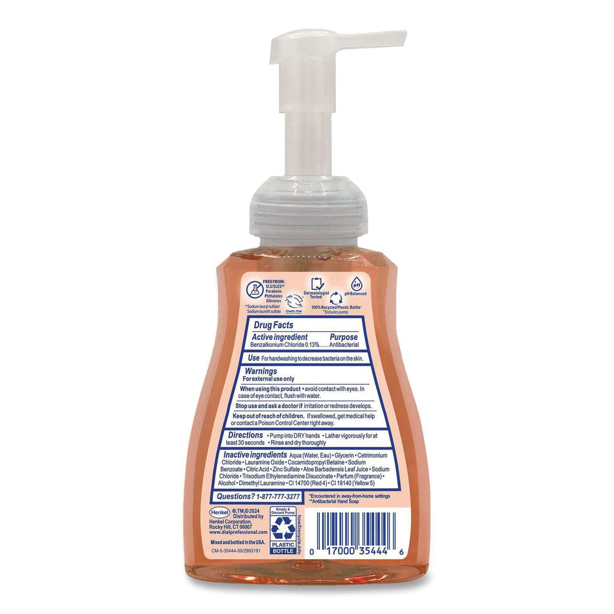 Dial Professional Foaming Antibacterial Defense Aloe Handwash, Orignal Scent, 10 oz - Carton of 8 - Image 2