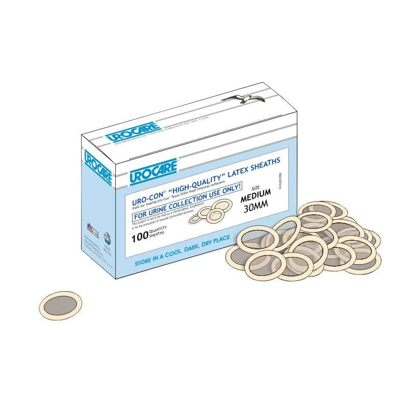 Uro-Con Male External Catheter, Medium, 30mm - Box of 100 - Image 1