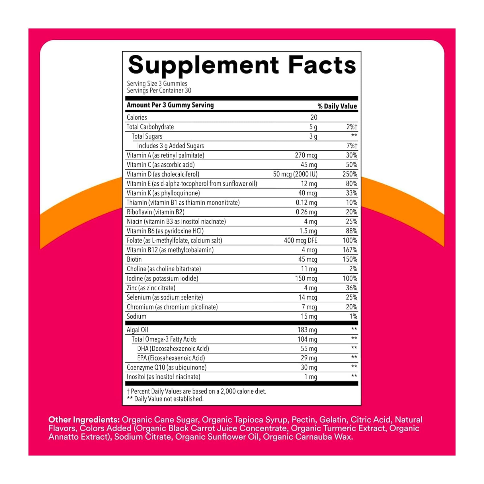 SmartyPants Womens Formula Multi and Omegas Eagle - Bottle of 120 - Image 3