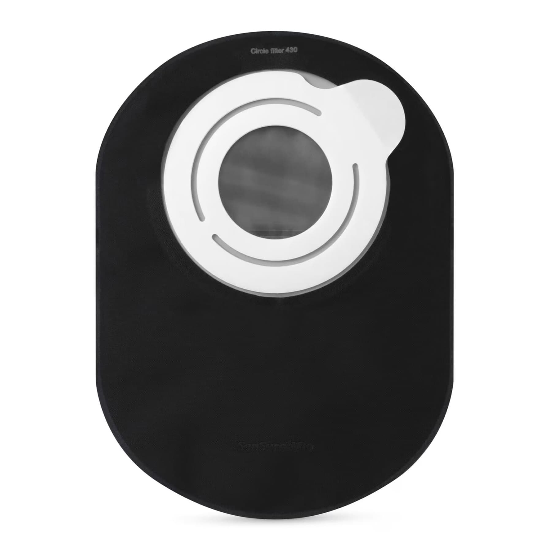 SenSura Mio Flex Closed Pouch, Black with Window - Image 1