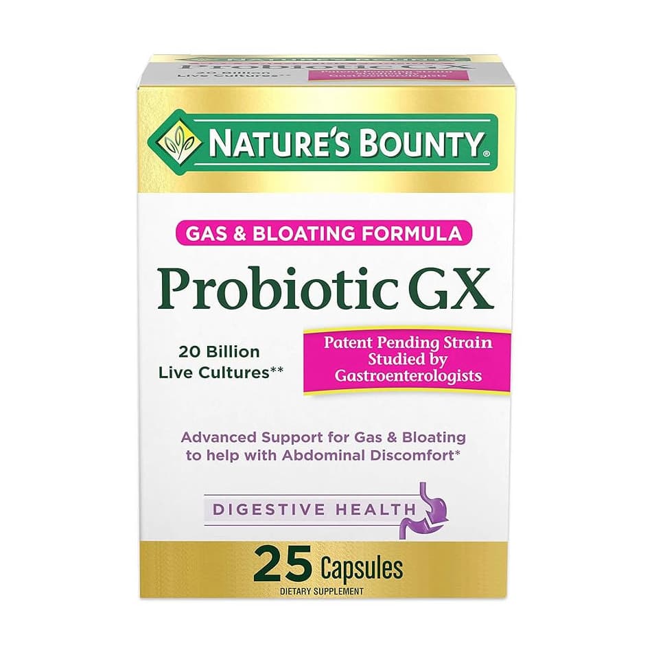 Nature's Bounty Probiotic GX - Pack of 25