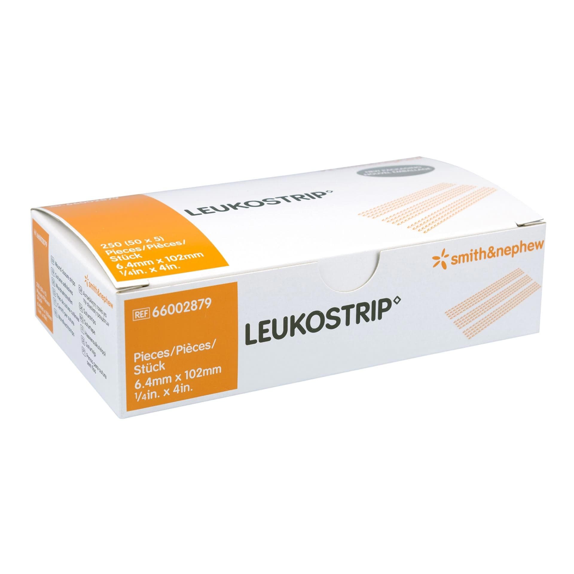 Leukostrip Wound Closure Strips, 6.4 x 102mm, 1/4 x 4 Inch - Case of 200 - Image 1