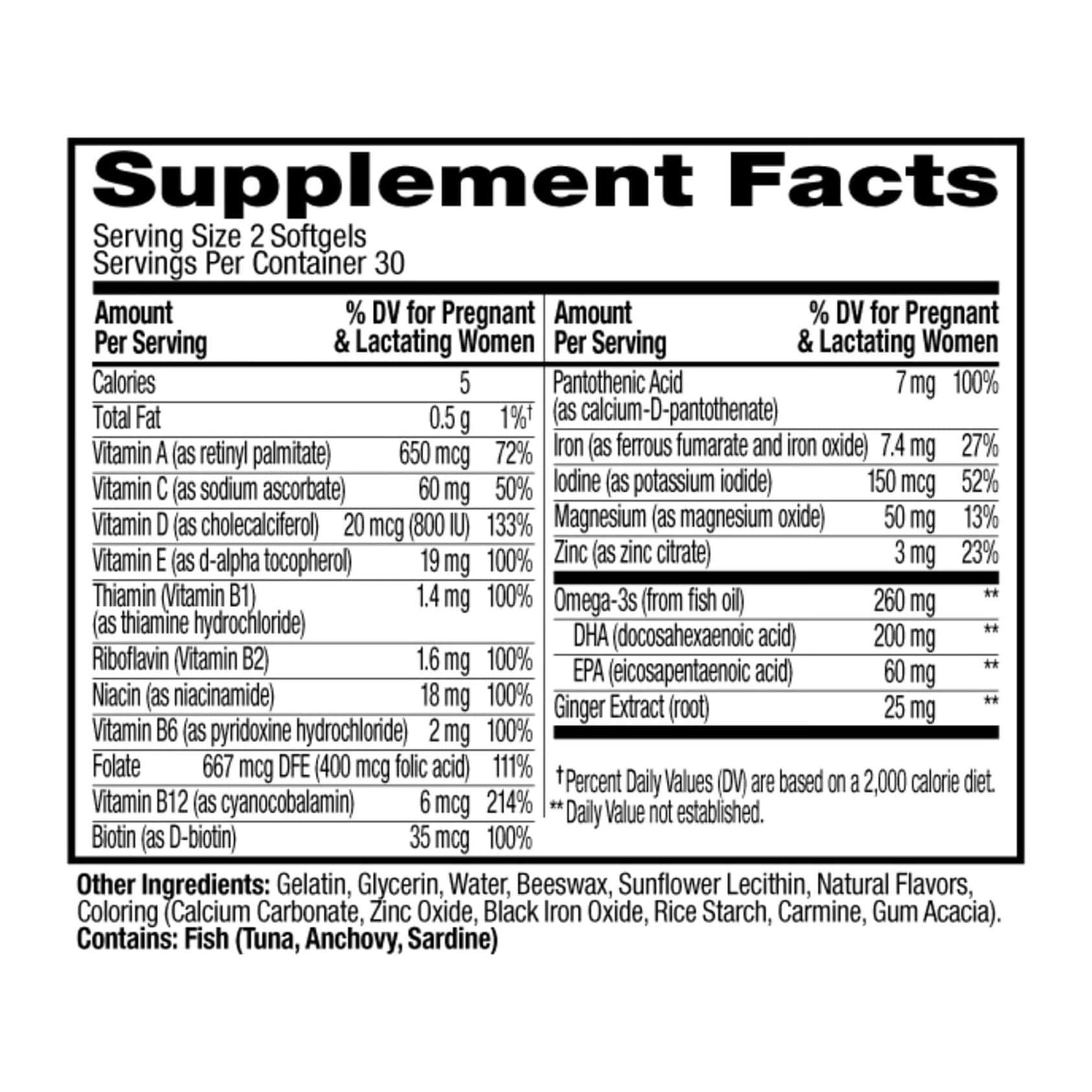 OLLY Ultra Strength Prenatal Multivitamin Softgels - Bottle of 60 - Image 3