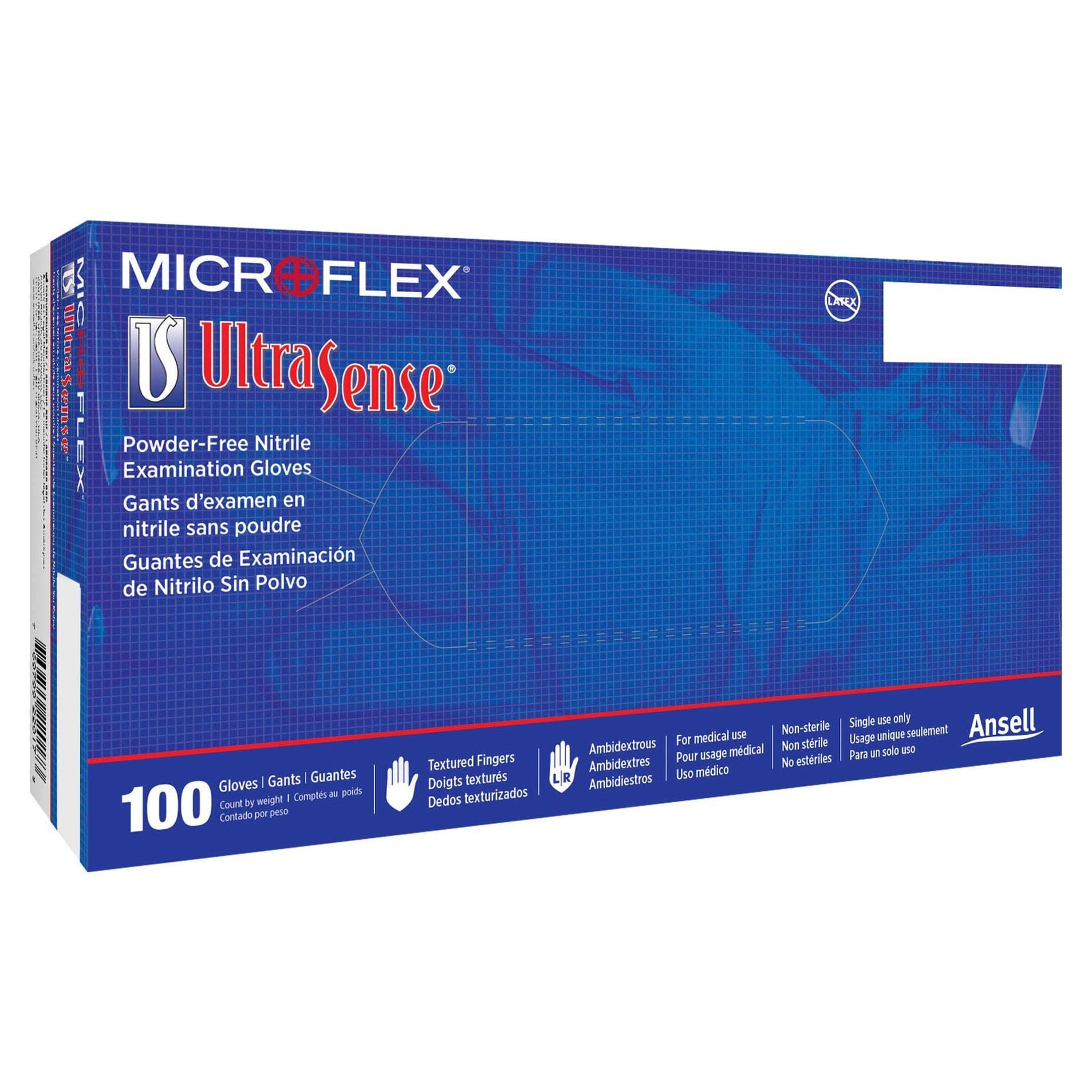 Microflex Ultrasense Nitrile Exam Gloves, Small - Case of 1000 - Image 1