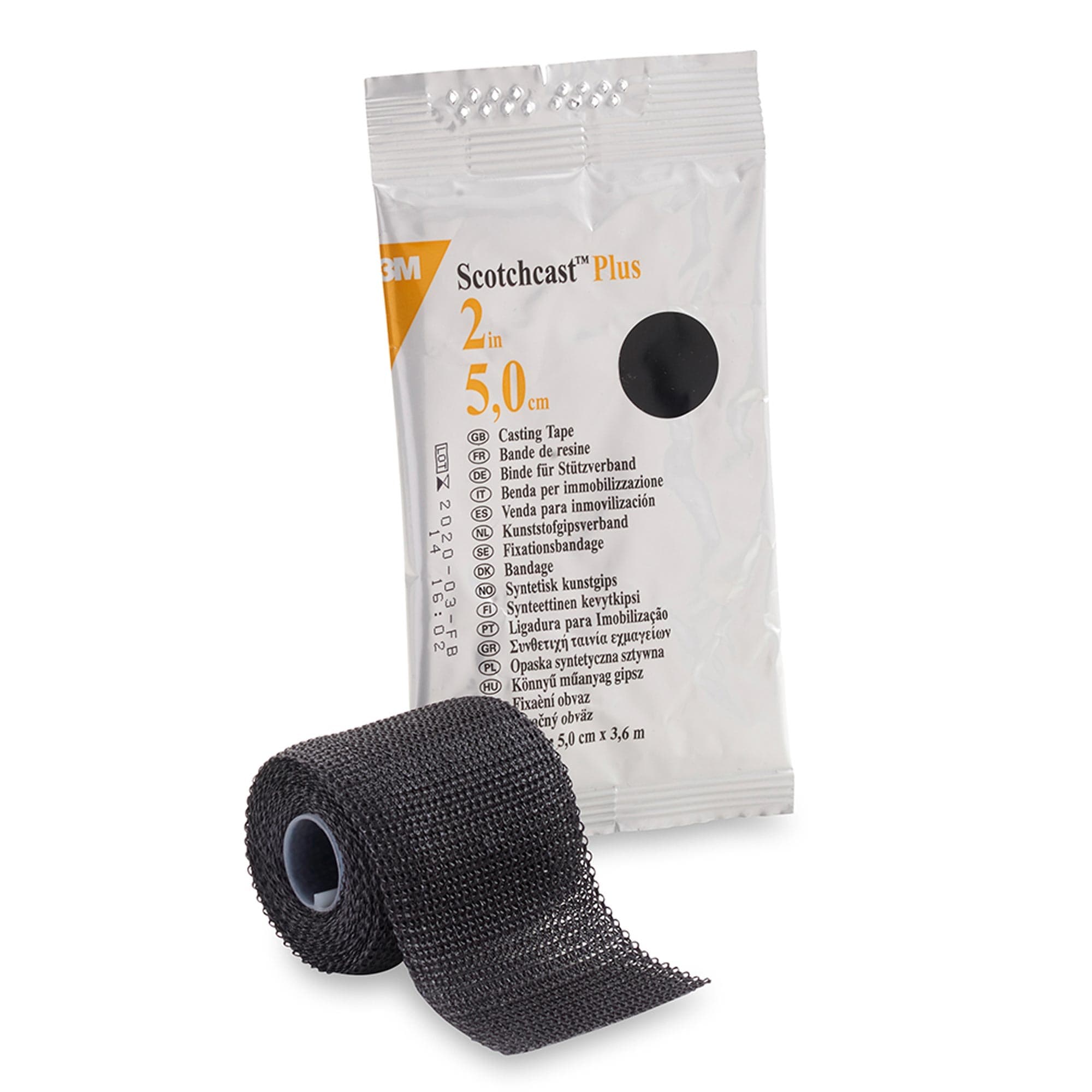 3M Scotchcast Plus Cast Tape, 2 Inch X 4 Yard, Black - Each - Image 1