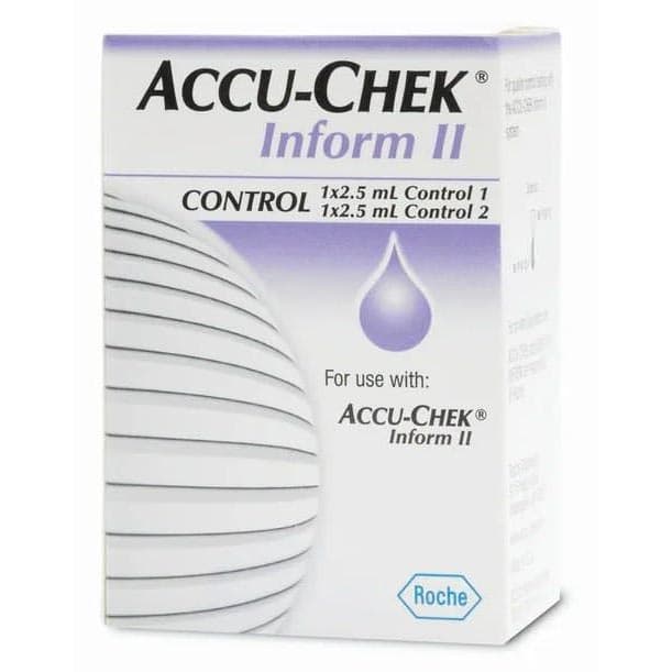 Accu-Chek Inform 2 Blood Glucose Control Solution, Level 1 & 2 - Case of 20 - Image 1