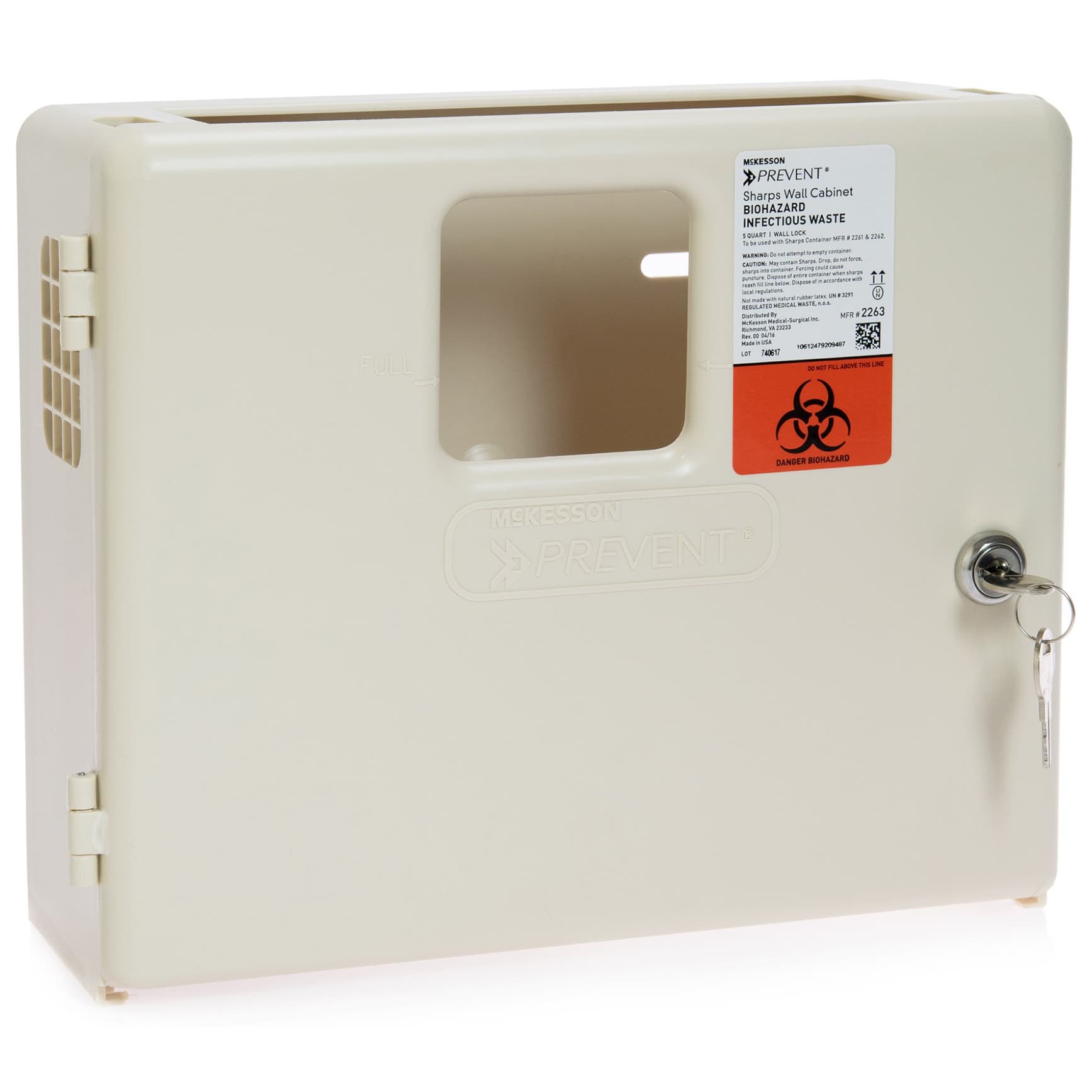 McKesson Prevent Sharps Container Wall Locking Cabinet - Image 4