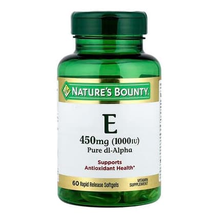 Nature's Bounty, Vitamin E, Pure Dl-Alpha, 450 mg - Bottle of 60 - Image 1