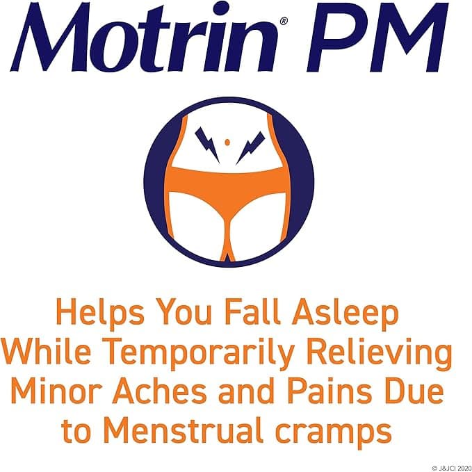 Motrin PM Pain Reliever/Nighttime Sleep-Aid Coated Caplets - Pack of 80 - Image 3