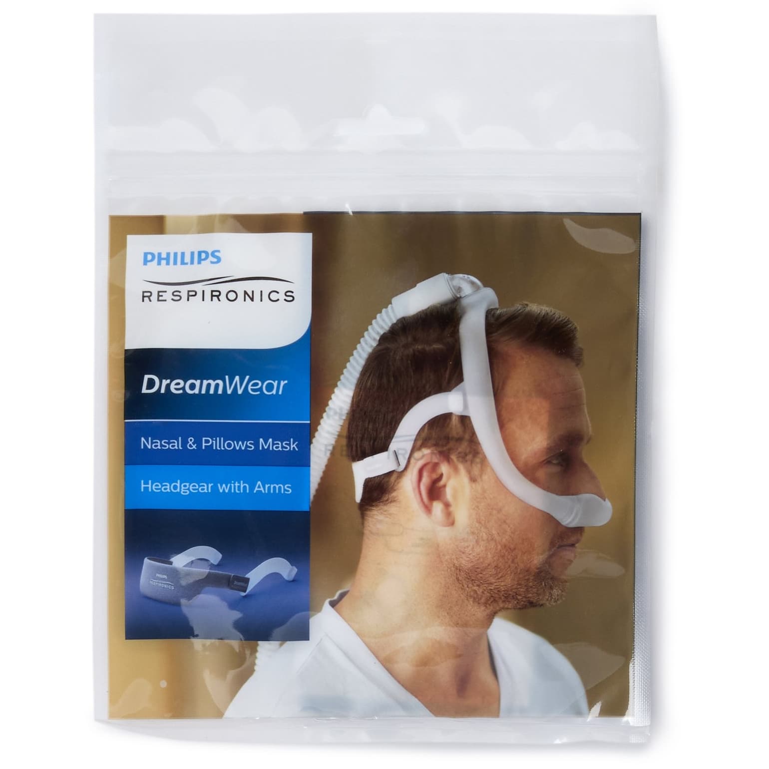 DreamWear Nasal & Pillow Mask Headgear With Arm, One Size Fits Most - Each - Image 1