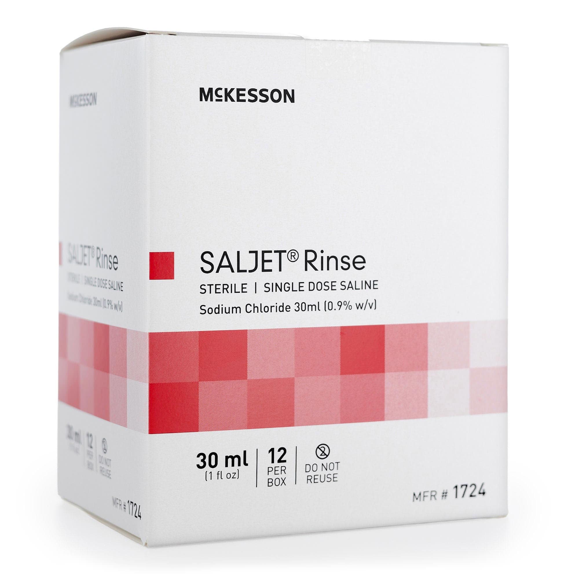 McKesson Saljet 0.9% Sodium Chloride Irrigation Solution, Unit Dose Vial, 30 ml - Image 2