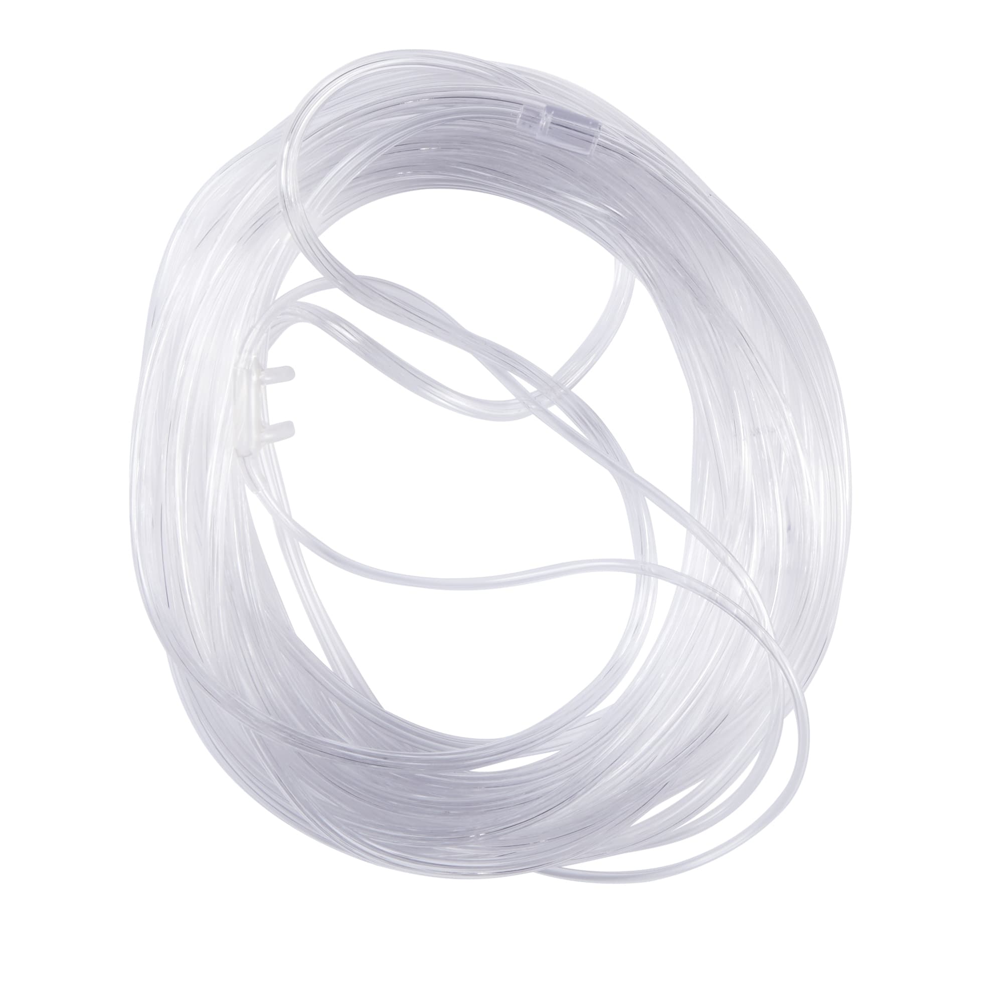 McKesson Adult Nasal Cannula, Standard Connector, Straight Tip, 25 ft. Clear Tubing - Case of 25 - Image 1