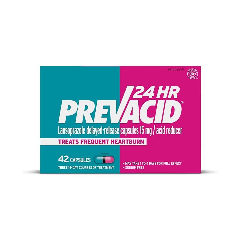 Prevacid 24HR Acid Reducer Capsules, 42 Count - Package of 34 - Image 1