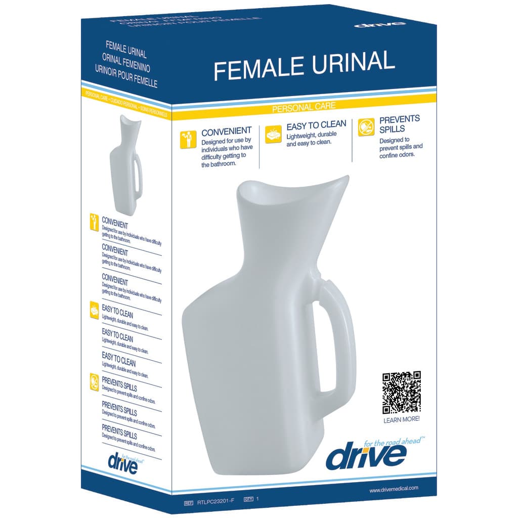 Drive Female Urinal - Case of 6 - Image 1