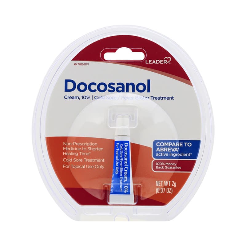 Leader Docosanol 10% Cream, 0.07 oz - Each