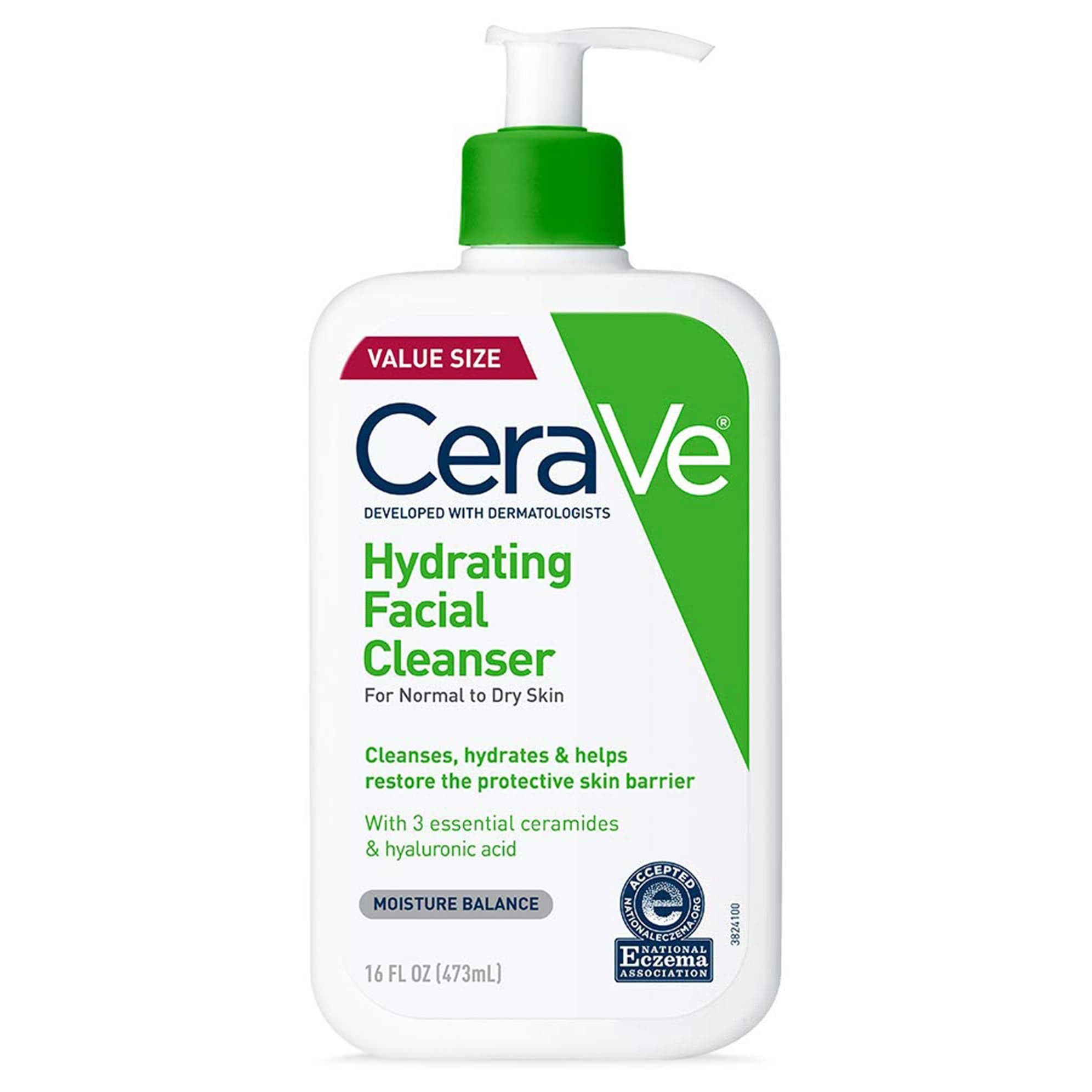 CeraVe Foaming Facial Cleanser Pump Bottle, 16 oz - Each - Image 1
