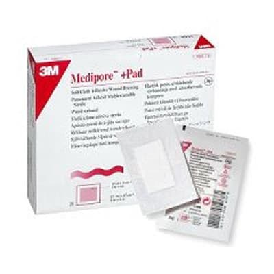 3M Medipore Plus Pad Soft Cloth Adhesive Wound Dressing - Image 4