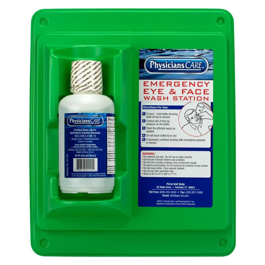 First Aid Only Eye Wash Station with 16 oz Bottle - Each - Image 1