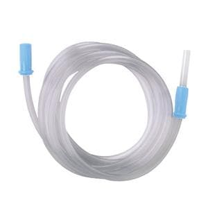 Medline Universal Sterile Suction Tubing with Scalloped Connectors, 1/4" x 6' - Each - Image 1