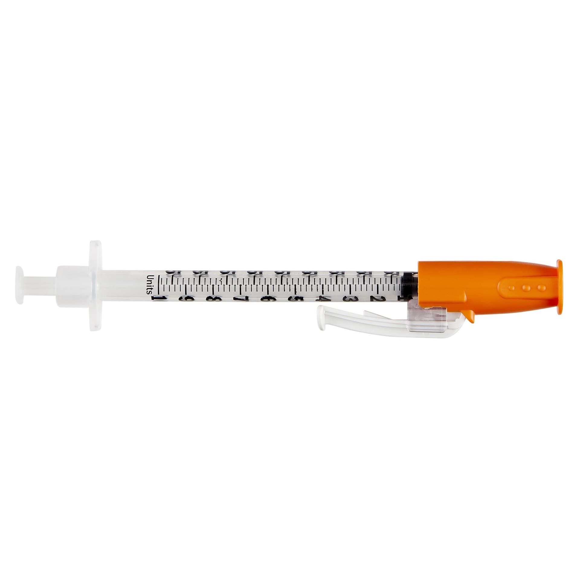 BD SafetyGlide Insulin Syringe with Permanently Attached Needle, 1 ML, 29 Gauge - Box of 100 - Image 1