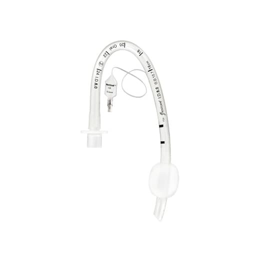 Flexicare Cuffed Endotracheal Tube Curved Murphy Eye, 6.0 mm, 5.1 to 8.0 mm, Nasal - Box of 10 - Image 1