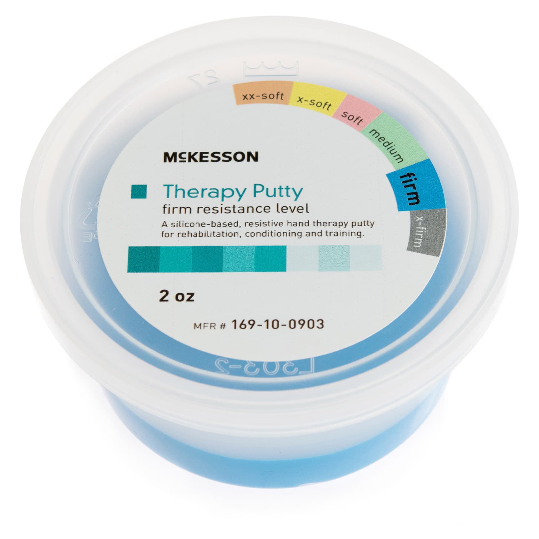 McKesson Blue Therapy Putty, Firm, 2 oz. - Image 1