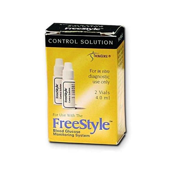 FreeStyle 2 x 4 ml Blood Glucose Control Solution - Normal Level - Image 1
