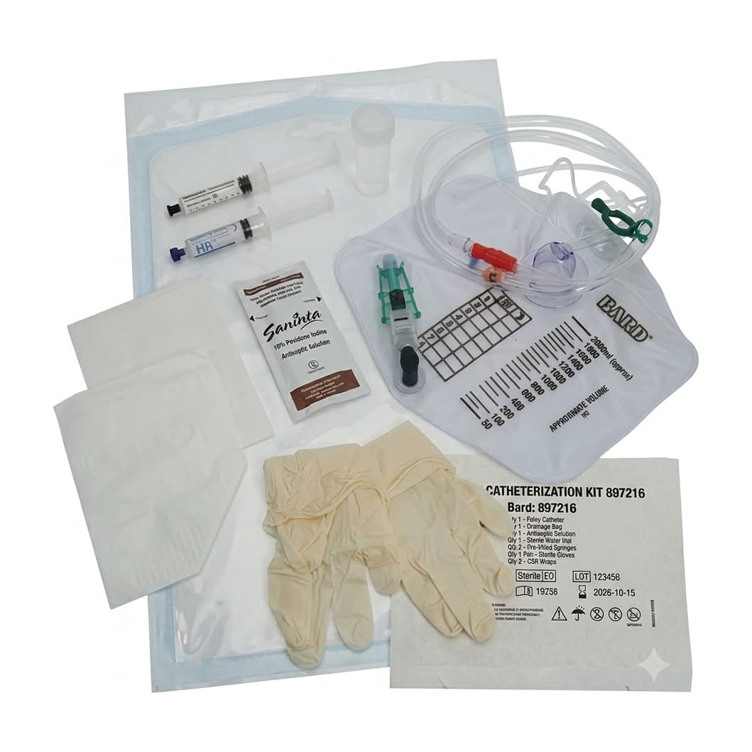 Bardex Indwelling Catheter Tray, 16 Fr - Case of 10 - Image 1