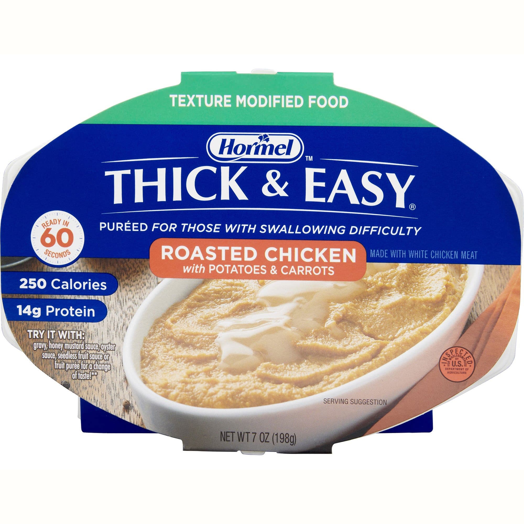 Thick and Easy Ready to Use Puree, Roasted Chicken with Potatoes and Carrots, 7 oz - Case of 7 - Image 1