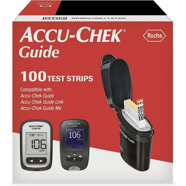 Accu-Chek Guide Blood Glucose Test Strips - Box of 100 - Image 1