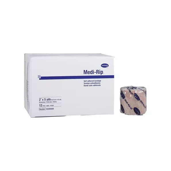 Medi-Rip Cohesive Tan Bandage, 2 Inch x 5 Yard - Case of 96 - Image 1